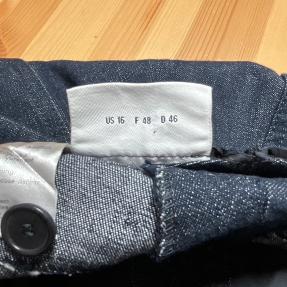 AKRIS PUNTO Five Pocket Straight Leg Cotton Stretch Mid Rise Jeans US Sz 16 - Picture 9 of 10